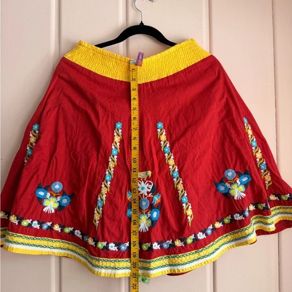 Vintage Double D Ranchwear Embroidered Skirt SzS - Picture 6 of 6